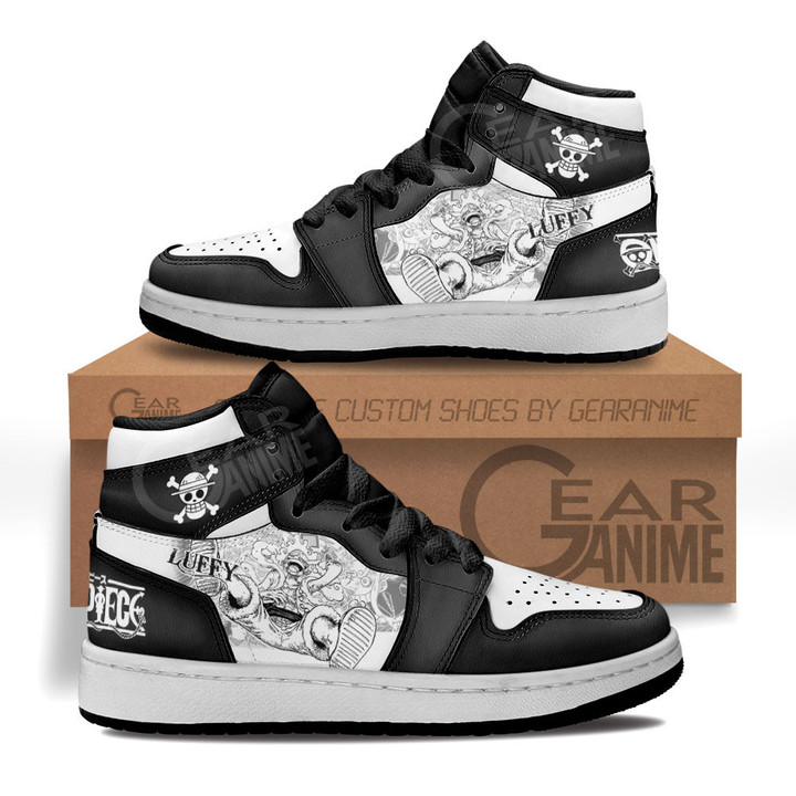Luffy Gear 5 Kids Shoes Custom Kid Sneakers Manga Style Gear Anime
