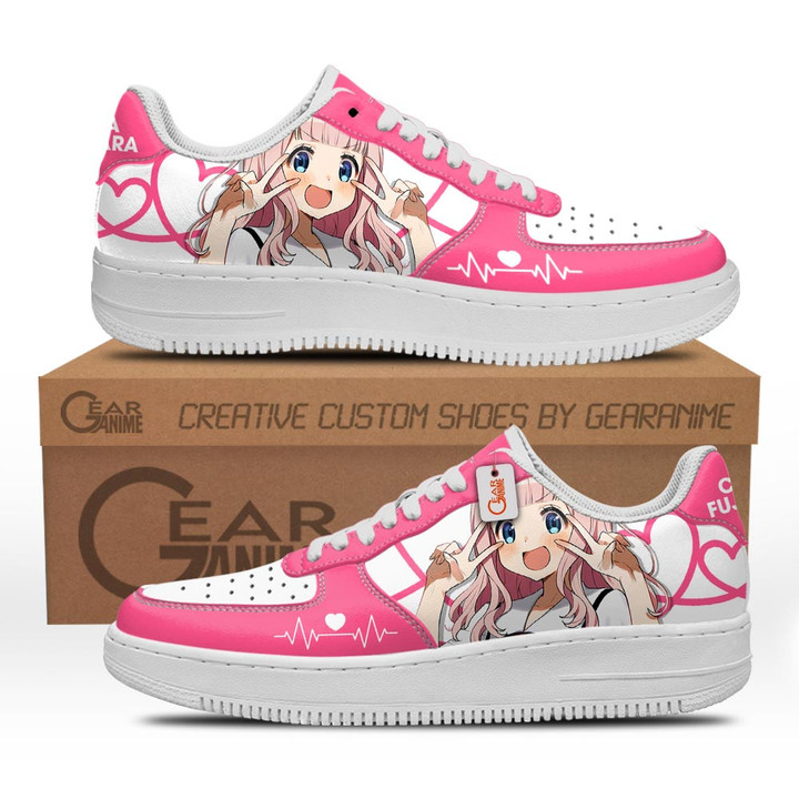 Chika Fujiwara Shoes Custom Air SneakersGear Anime