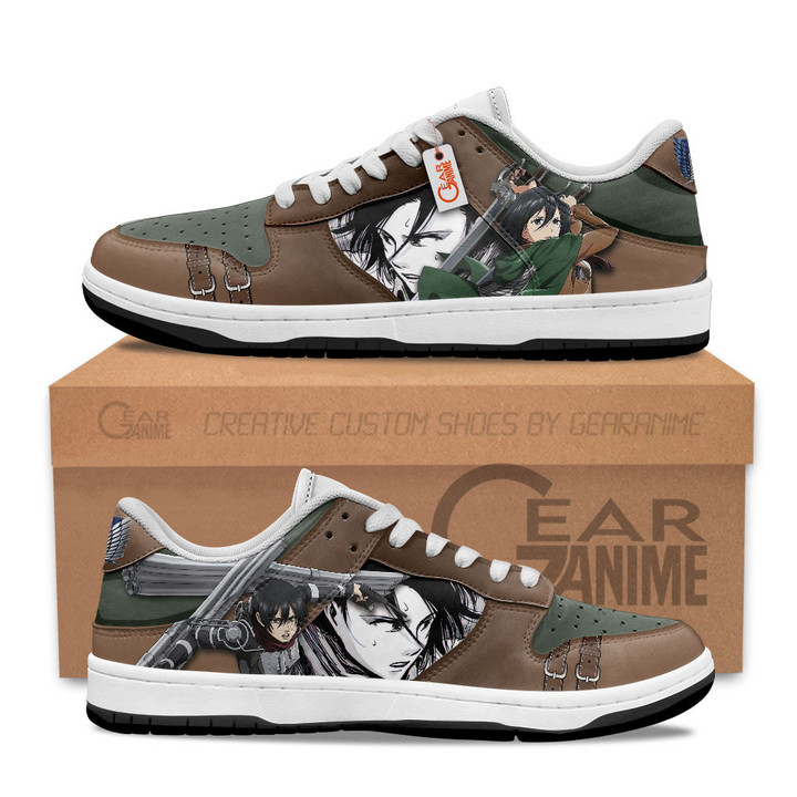 Mikasa Ackerman SB Sneakers Custom ShoesGear Anime
