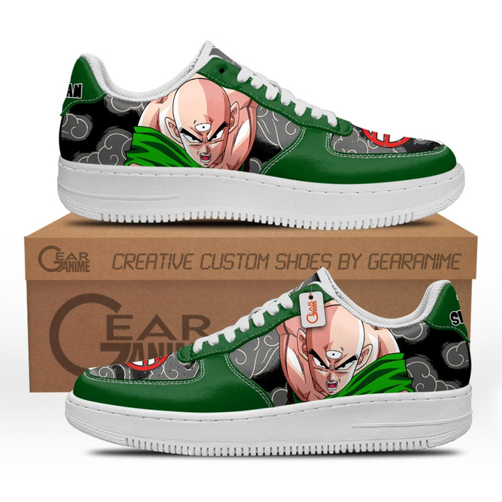 Tien Shinhan Shoes Custom Air SneakersGear Anime