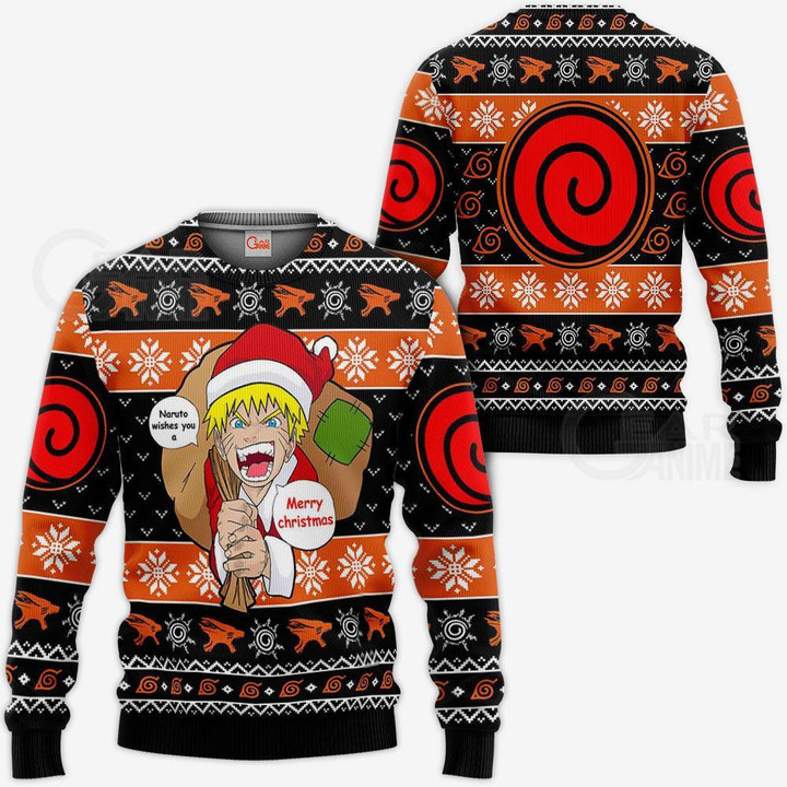 Ugly Christmas Sweater Badge Uzumaki Clan Custom Xmas Gift VA09 - 1 - GearAnime