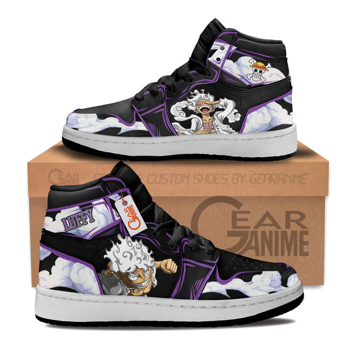 Luffy Gear 5 Kids Shoes Personalized Kid Sneakers Gear Anime