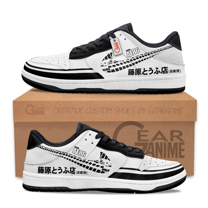 Takumi Fujiwara's AE86 SB Sneakers Custom ShoesGear Anime