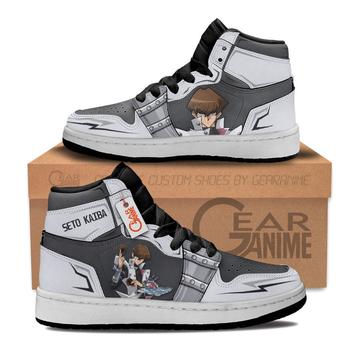 Seto Kaiba Kids Shoes Custom Kid Sneakers Gear Anime