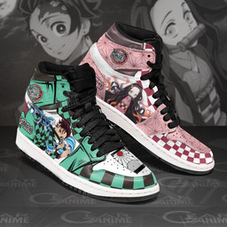 Tanjiro and Nezuko Sneakers Custom Demon Slayer Anime Shoes For Fans - 2 - GearAnime