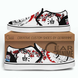 Jiraiya Pervy Slip On Sneakers Custom Japan Blossom Anime Shoes - 3 - GearAnime