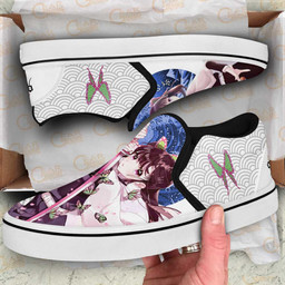 Kanao Tsuyuri Slip On Sneakers Custom Anime Demon Slayer Shoes - 2 - GearAnime