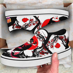 Akt Itachi Slip On Sneakers Custom Japan Style Anime Shoes - 2 - GearAnime