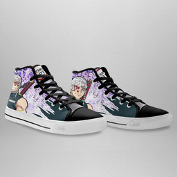 Demon Slayer Tengen Uzui High Top Shoes Custom Anime Sneakers Wisteria Style - 4 - GearAnime