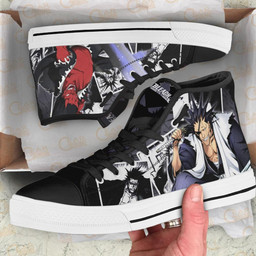 Kenpachi Bankai High Top Shoes Custom Bleach Anime Sneakers - 2 - GearAnime