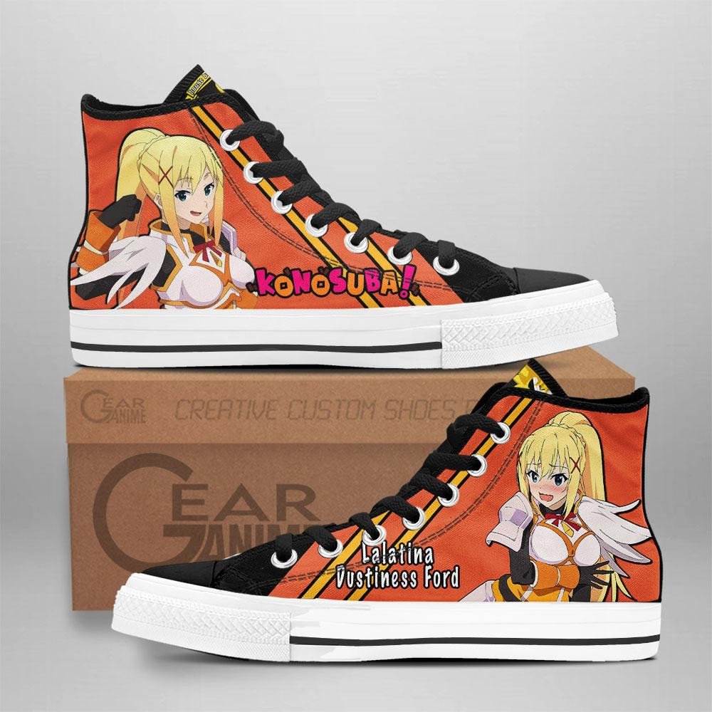 KonoSuba Lalatina Dustiness Ford Darkness High Top Shoes Custom Anime Sneakers - 1 - GearAnime