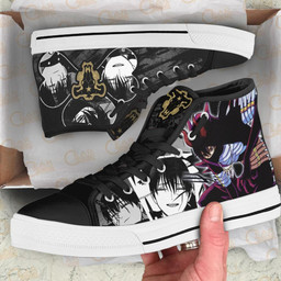 Black Bull Nacht Faust High Top Shoes Custom Manga Black Clover Anime Sneakers - 2 - GearAnime