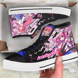 Angel Beats Yui High Top Shoes Custom Manga Anime Sneakers - 2 - GearAnime