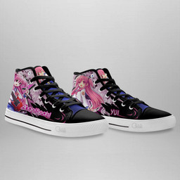 Angel Beats Yui High Top Shoes Custom Manga Anime Sneakers - 4 - GearAnime