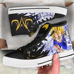 Majin Vegeta High Top Shoes Custom Manga Anime Dragon Ball Sneakers - 2 - GearAnime