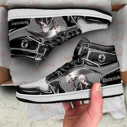 Undertaker Sneakers Custom Anime Black Butler Shoes - 3 - GearAnime