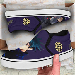 Fushiguro Megumi Slip On Sneakers Custom Anime Jujutsu Kaisen Shoes - 2 - GearAnime