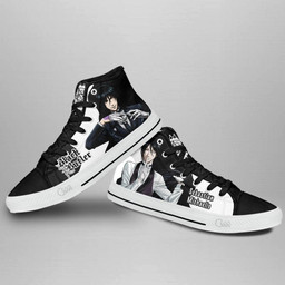 Black Butler Sebastian Michaelis High Top Shoes Custom Anime Sneakers - 3 - GearAnime