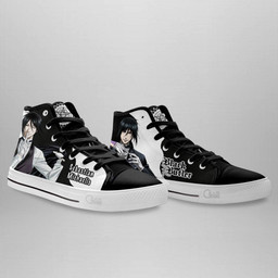 Black Butler Sebastian Michaelis High Top Shoes Custom Anime Sneakers - 4 - GearAnime