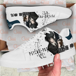 Psycho-Pass Nobuchika Ginoza Skate Sneakers Custom Anime Shoes - 2 - GearAnime