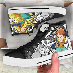 Grizzly's Sin of Sloth King High Top Shoes Custom Manga Anime Seven Deadly Sins Sneakers - 2 - GearAnime