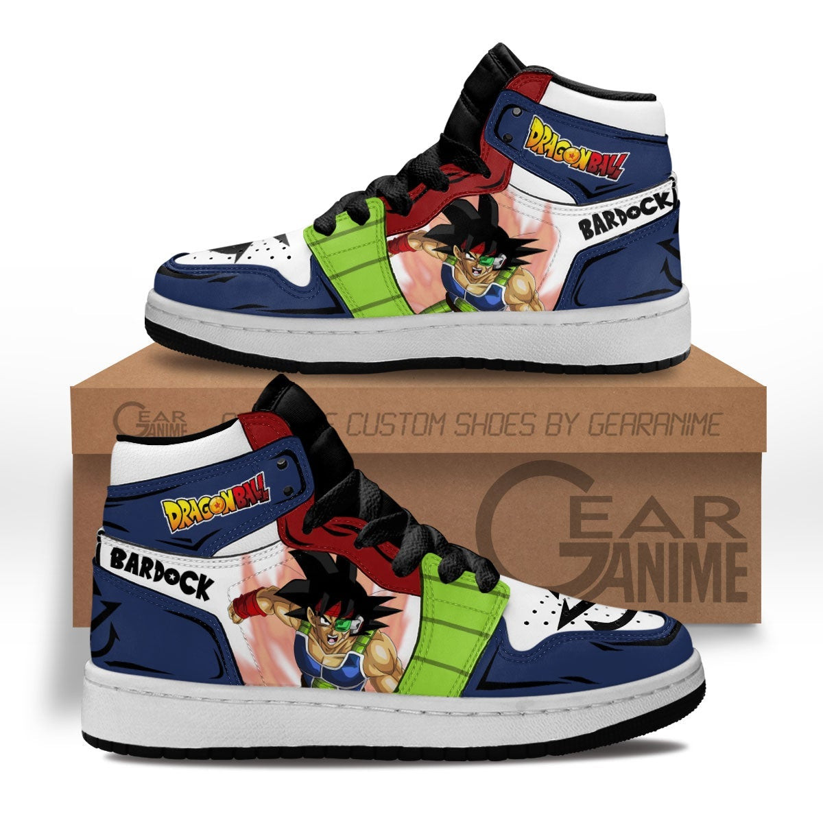 Bardock Kids Sneakers Custom Anime Dragon Ball Kids Shoes - 1 - GearAnime