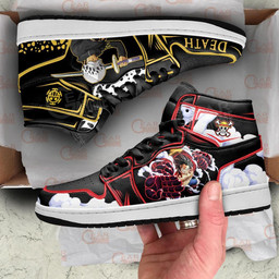 Luffy and Trafalgar Law Sneakers Custom One Piece Anime Shoes Friend Gifts - 4 - GearAnime