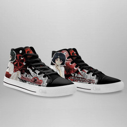 Steins Gate Urushibara Ruka High Top Shoes Custom Manga Anime Sneakers - 4 - GearAnime