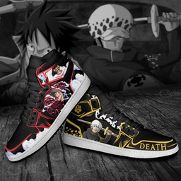 Luffy and Trafalgar Law Sneakers Custom One Piece Anime Shoes Friend Gifts - 3 - GearAnime