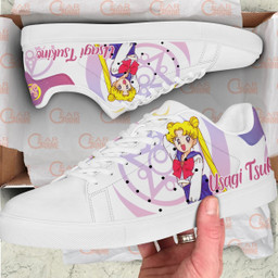 Usagi Tsukino Sailor Moon Skate Sneakers Custom Anime Sailor Moon Shoes - 2 - GearAnime