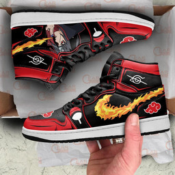 Itachi Sneakers Fireball No Jutsu! Custom AKT Anime Shoes - 3 - GearAnime