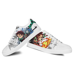 Demon Slayer Tanjiro Kamado Skate Sneakers Custom Anime Shoes - 3 - GearAnime
