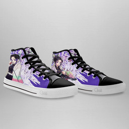 Demon Slayer Shinobu Kocho High Top Shoes Custom Anime Sneakers Wisteria Style - 4 - GearAnime
