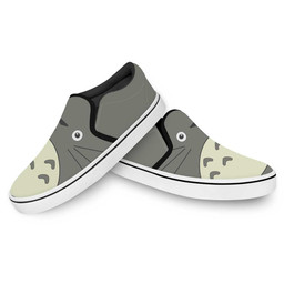Totoro Slip On Sneakers Custom Anime My Neighbor Is Totoro Shoes - 3 - GearAnime