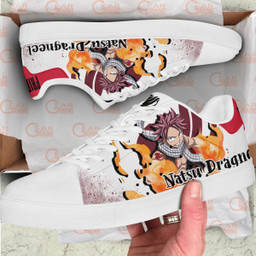 Fairy Tail Natsu Dragneel Skate Sneakers Custom Anime Shoes - 2 - GearAnime