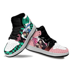 Tanjiro and Nezuko Kids Sneakers Custom Anime Demon Slayer Kids Shoes - 3 - GearAnime