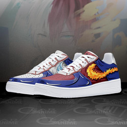 Shoto Todoroki Ice and Fire Air Sneakers Custom Anime My Hero Academia Shoes - 2 - GearAnime