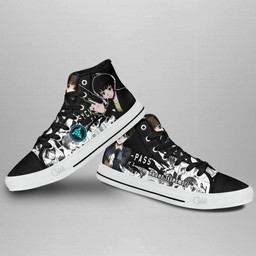 Psycho-Pass Akane Tsunemori High Top Shoes Custom Anime Sneakers - 3 - GearAnime
