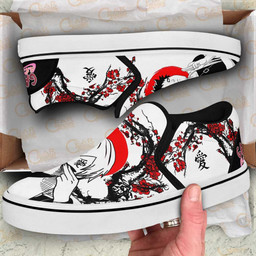 Gaara Slip On Sneakers Custom Japan Blossom Anime Shoes - 2 - GearAnime