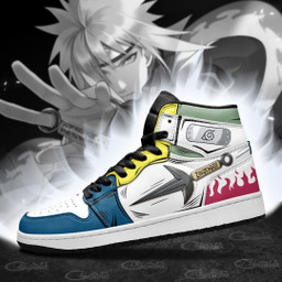 Minato Sneakers Custom Yellow Flash Kunai Anime Shoes - 4 - GearAnime