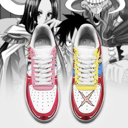 Boa Hancock And Luffy Air Sneakers Custom Anime One Piece Shoes - 4 - GearAnime