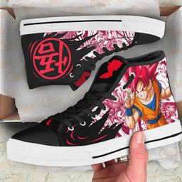 Goku Saiyan God High Top Shoes Custom Manga Anime Dragon Ball Sneakers - 2 - GearAnime