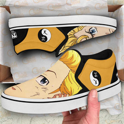 Takemichi Hanagaki Slip On Sneakers Custom Anime Tokyo Revengers Shoes - 2 - GearAnime
