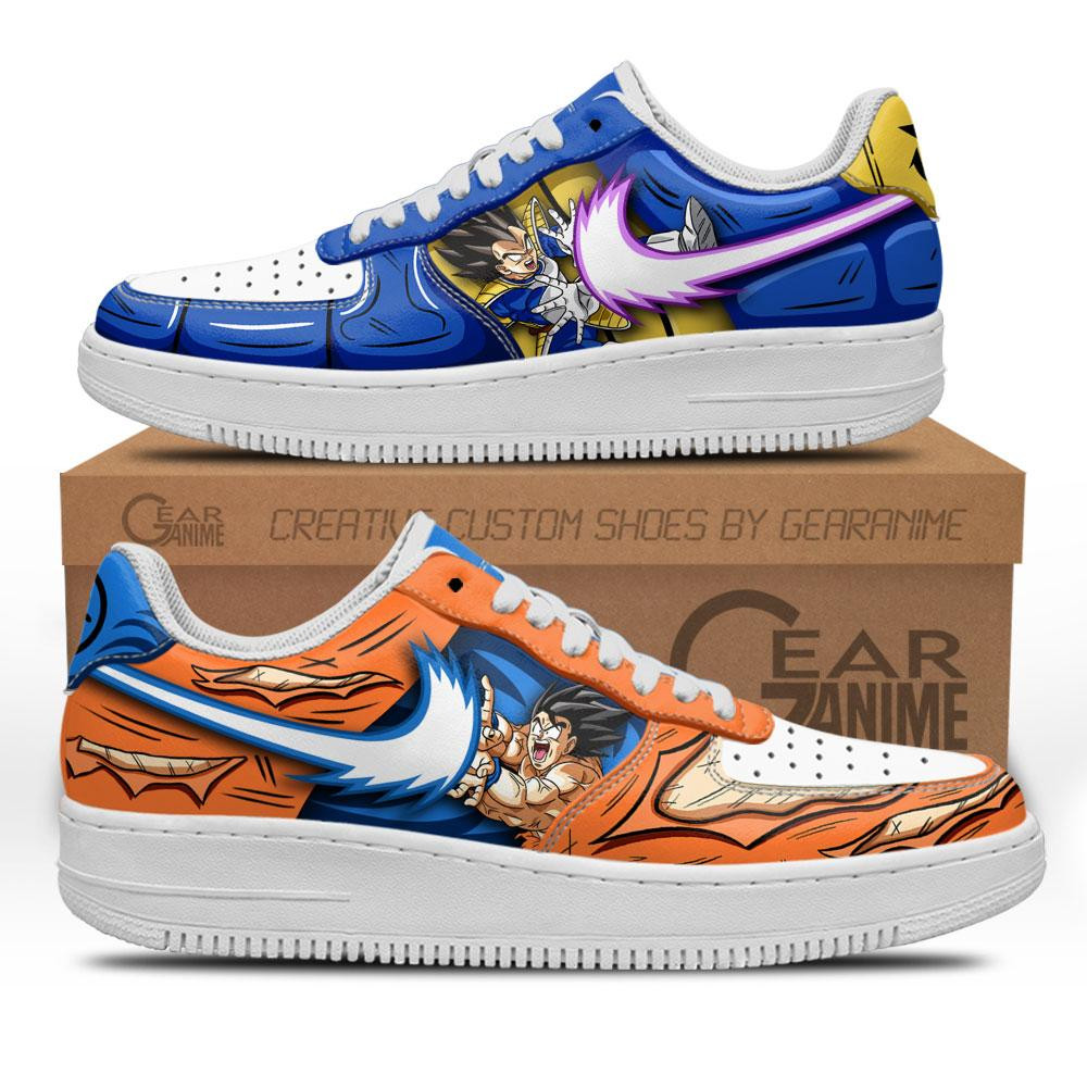 Goku And Vegeta Ki Blast Air Sneakers Custom Anime Dragon Ball Shoes - 1 - GearAnime