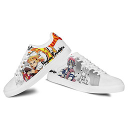 Demon Slayer Akaza and Rengoku Skate Sneakers Custom Anime Shoes - 3 - GearAnime