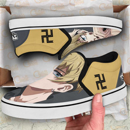 Chifuyu Matsuno Slip On Sneakers Custom Anime Tokyo Revengers Shoes - 2 - GearAnime