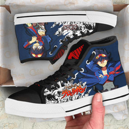 Tengen Toppa Gurren Lagann Simon High Top Shoes Custom Manga Anime Sneakers - 2 - GearAnime