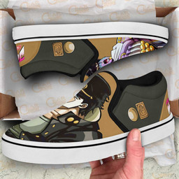 Jotaro Kujo Slip On Sneakers Custom Anime JoJo's Bizarre Adventure Shoes - 2 - GearAnime