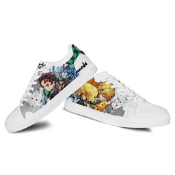 Demon Slayer Tanjiro and Zenitsu Skate Sneakers Custom Anime Shoes - 3 - GearAnime