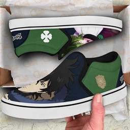 Yuno Slip On Sneakers Custom Anime Black Clover Shoes - 2 - GearAnime